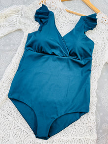 Traje de baño Margaret azul petroleo