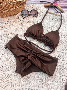 Tanga fitness tiro medio mocha mousse