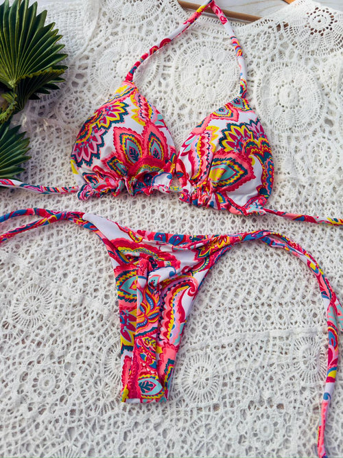 Bikini ibiza y tanga brasilera de amarres mandalas