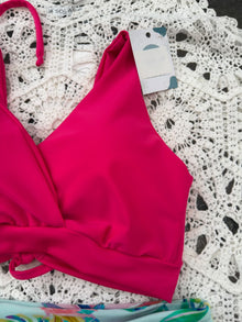 Conjunto Margaret fucsia tanga fitness TM tucanes