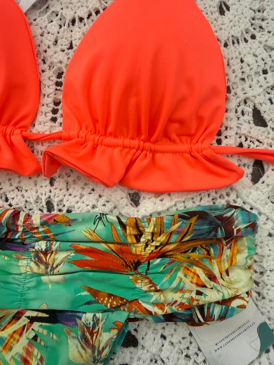 Conjunto ibiza tanga brasil hojas