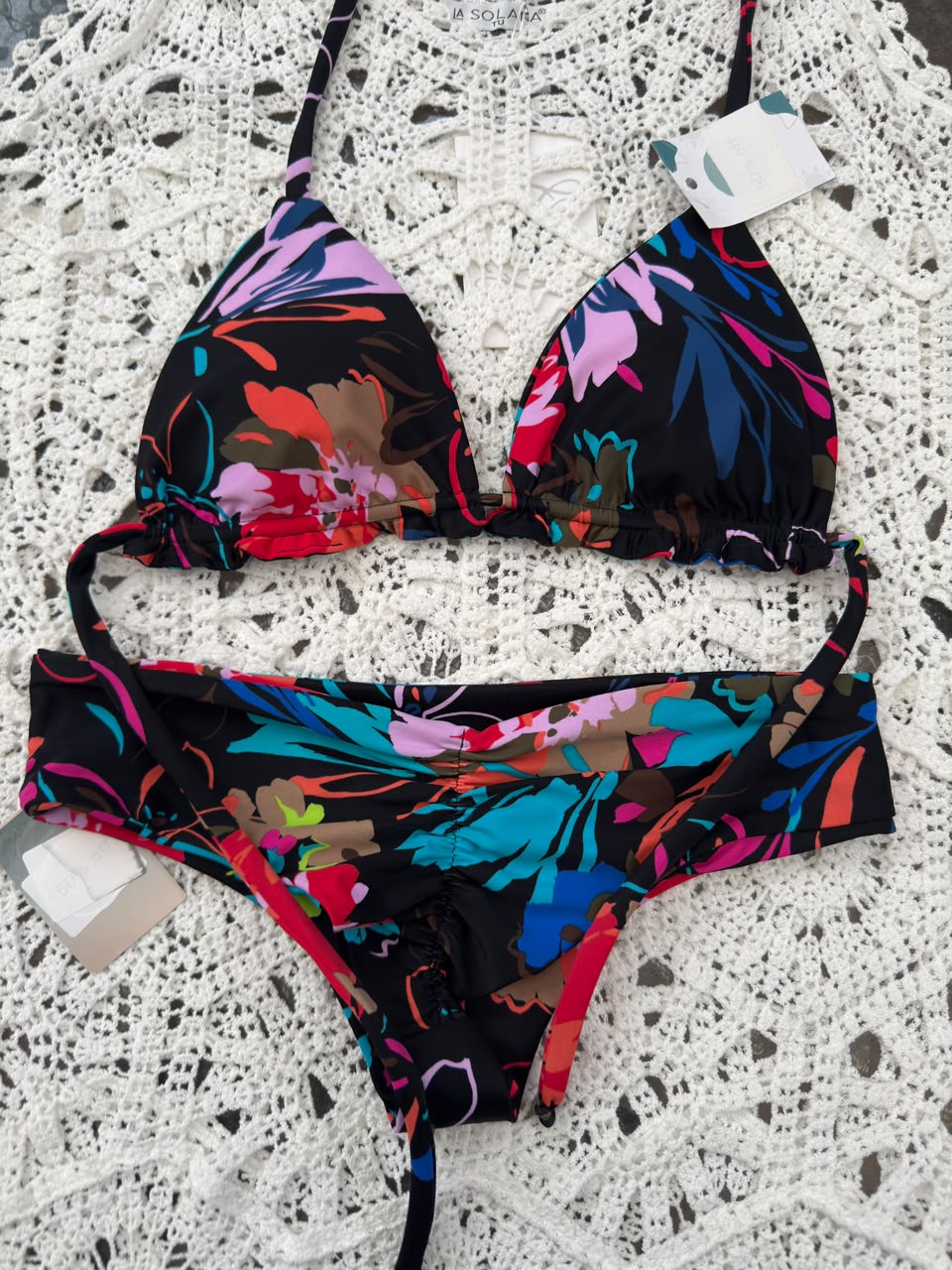 Conjunto ibiza tanga fitness acuarela
