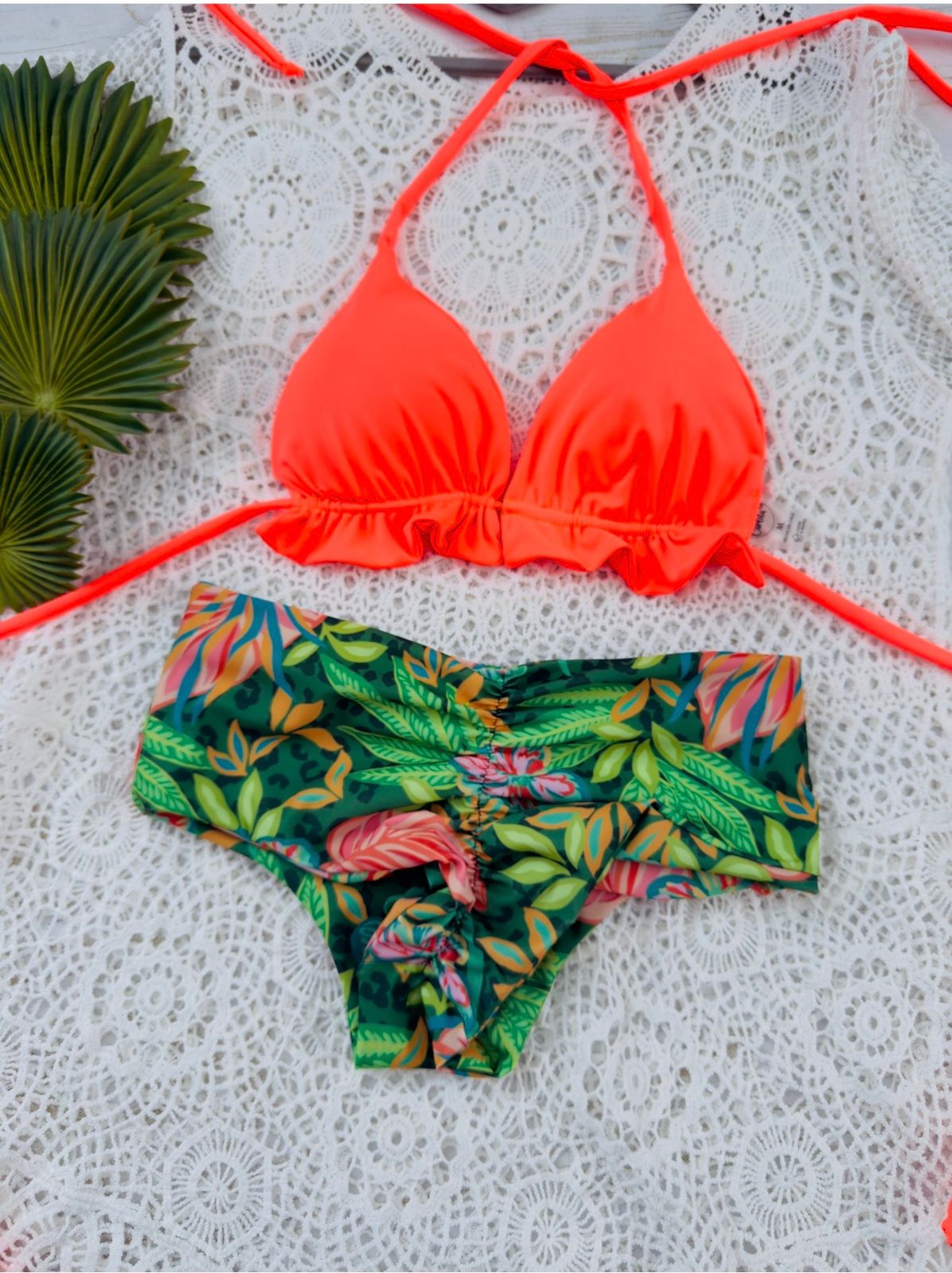 Conjunto ibiza tanga fitness TM paraiso tropical
