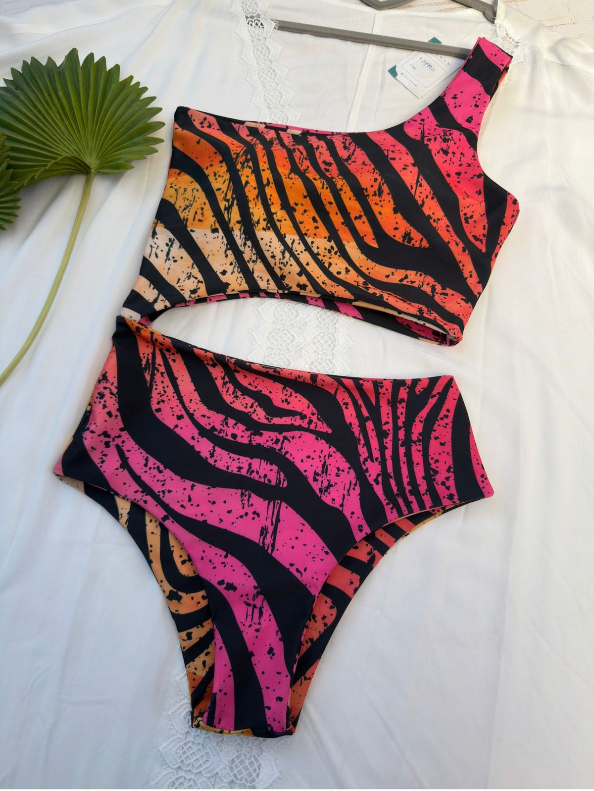 Trikini coco banana cebra fucsia
