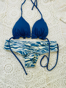 Conjunto de bikini ibiza ondas de mar
