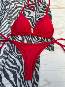 Conjunto ibiza colaless de amarras rojo