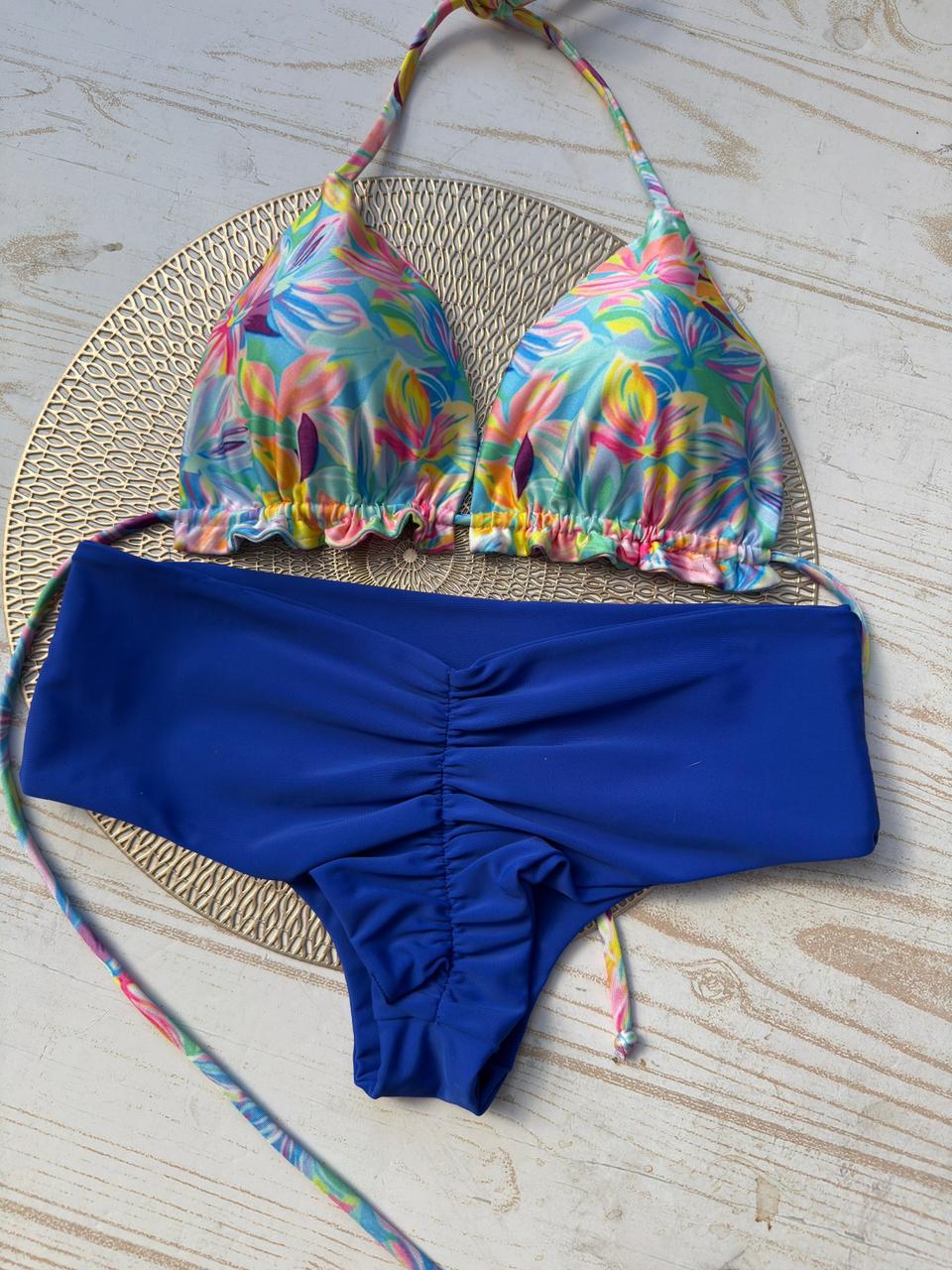 Conjunto ibiza flores Tropicales