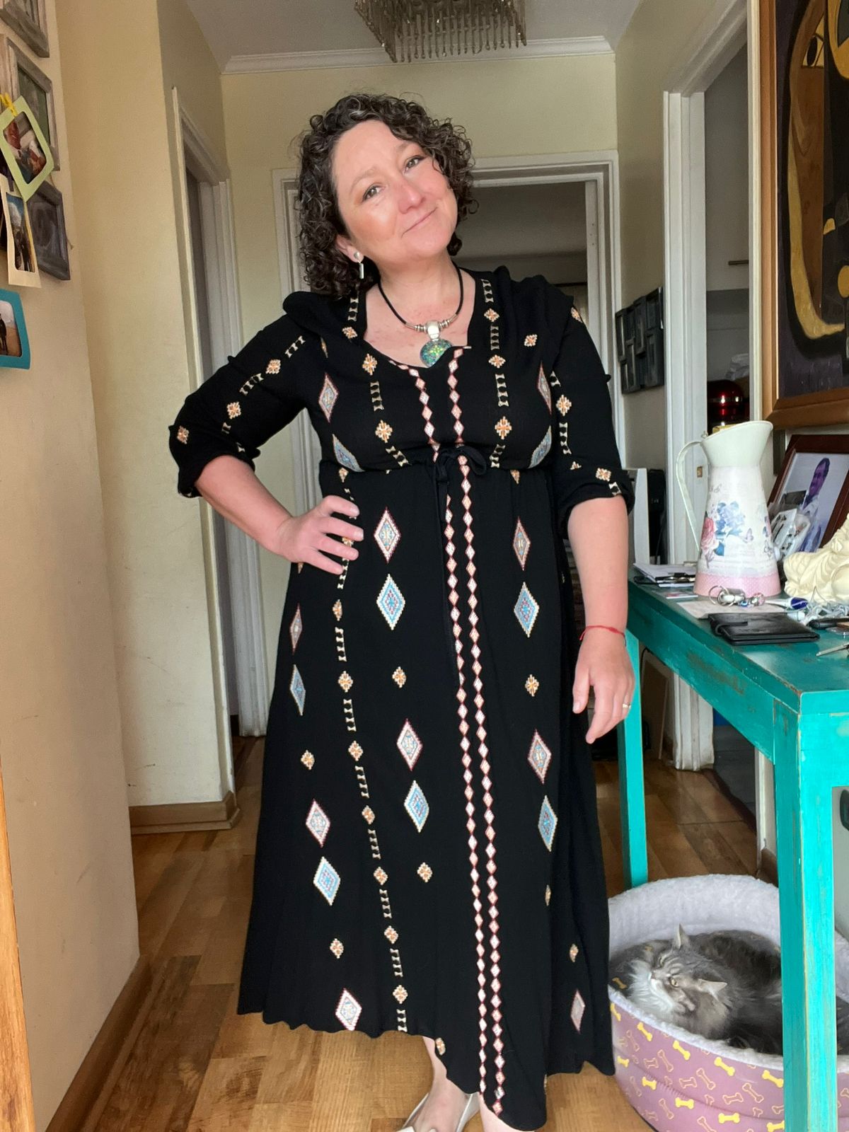 Vestido Boho chic bordado