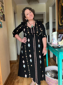 Vestido Boho chic bordado