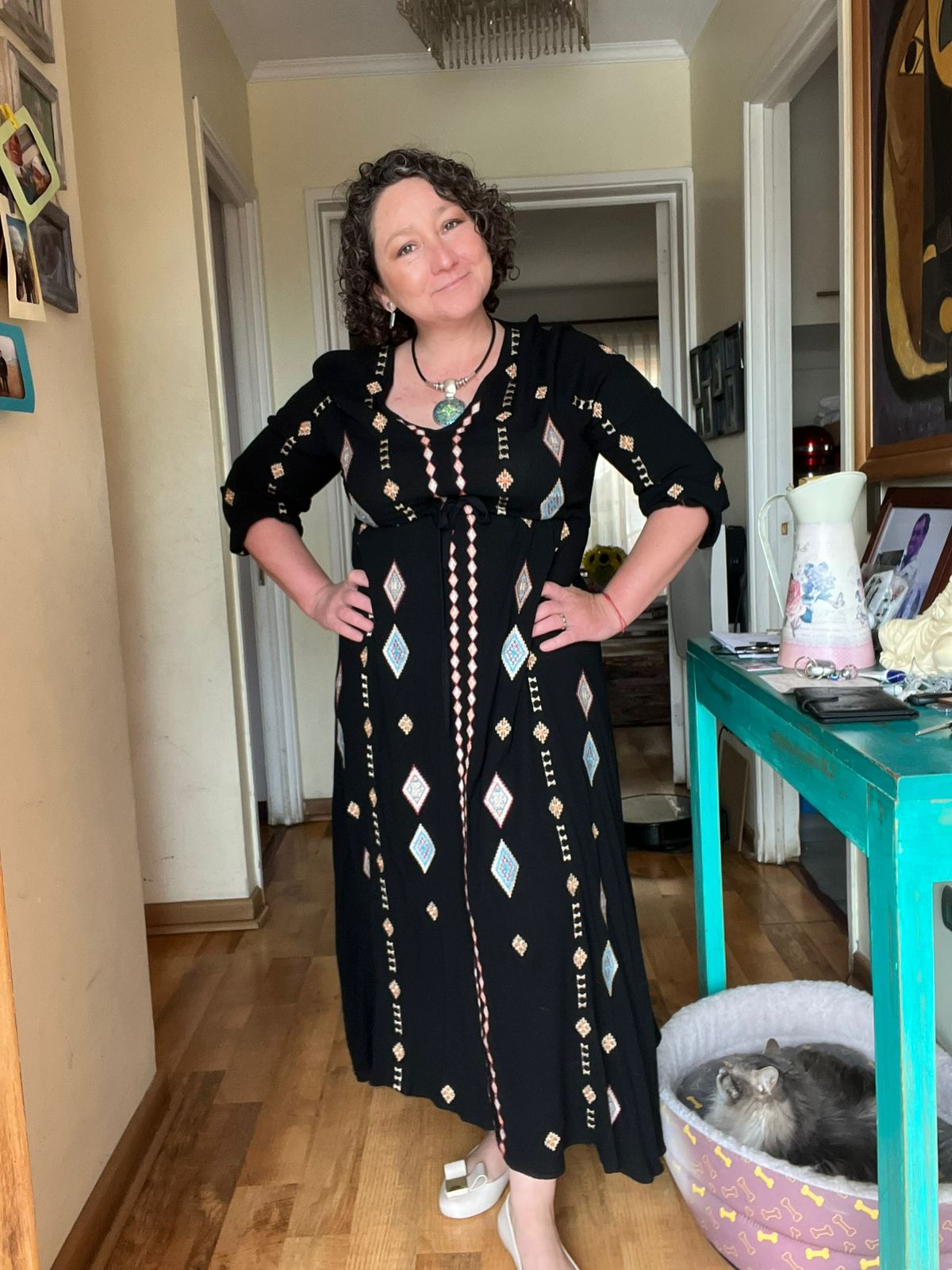 Vestido Boho chic bordado