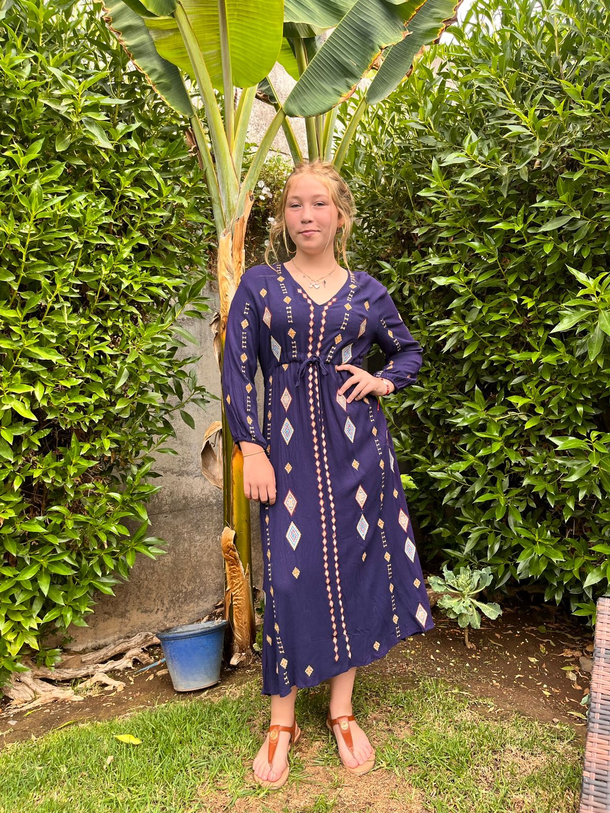 Vestido Boho chic bordado
