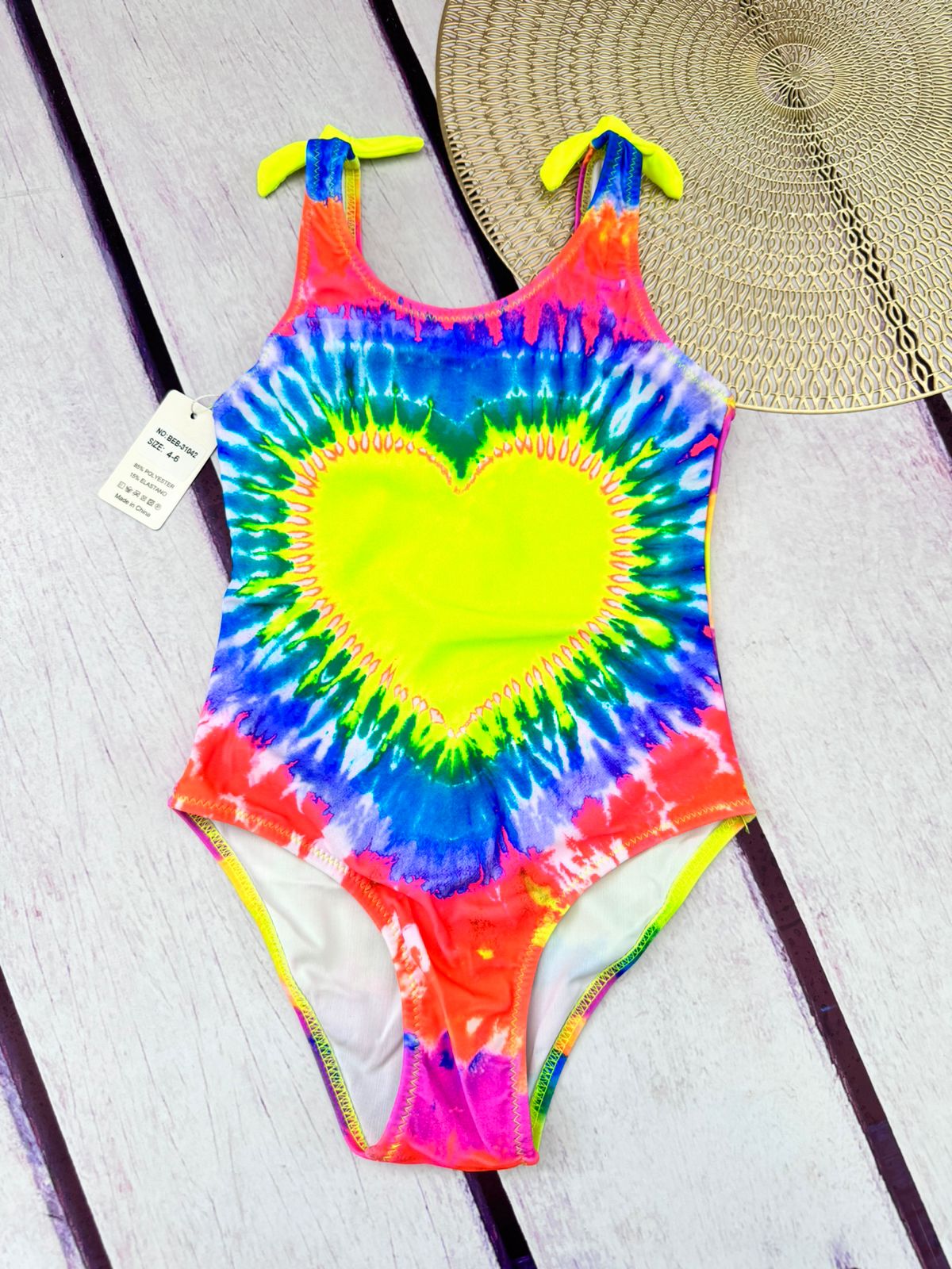 Traje de baño corazon Tye die