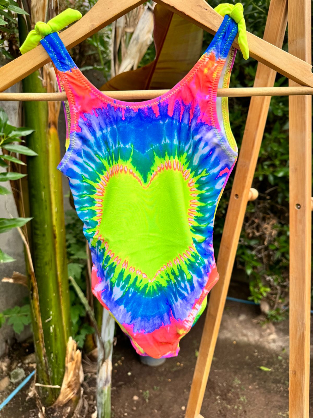 Traje de baño corazon Tye die