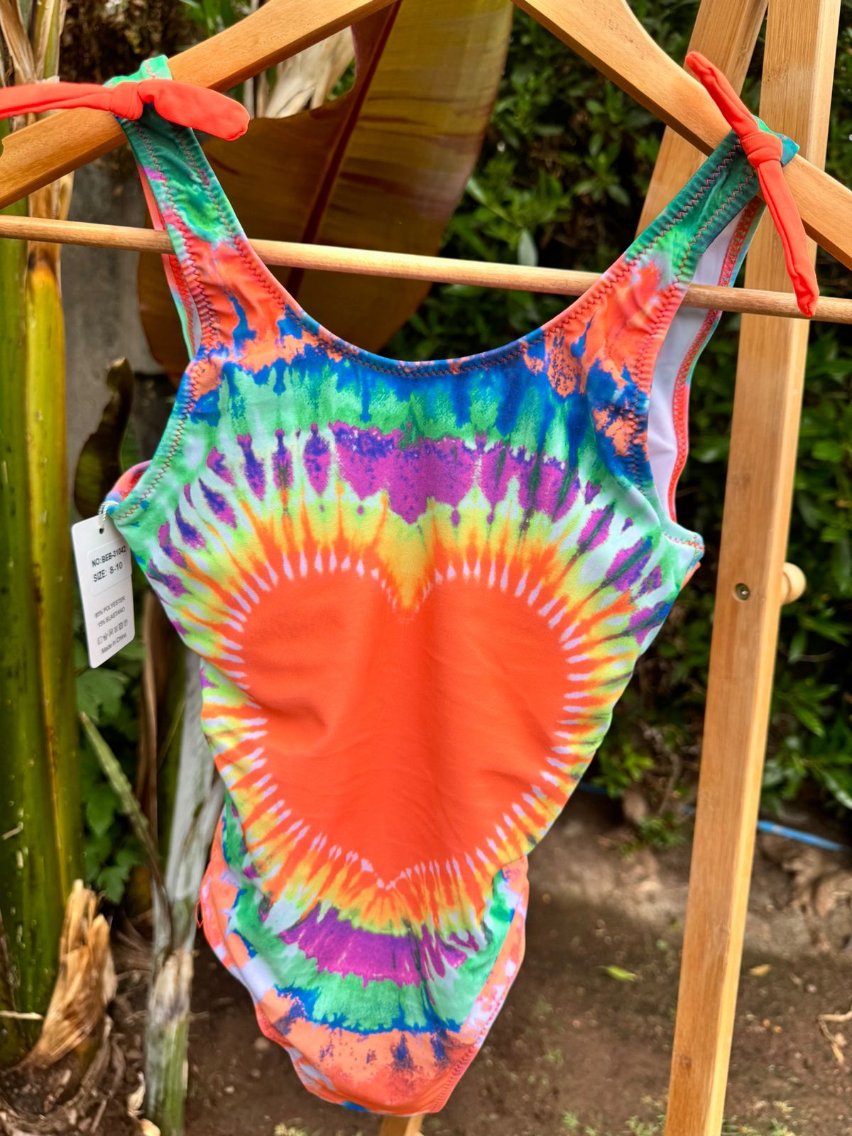 Traje de baño corazon Tye die