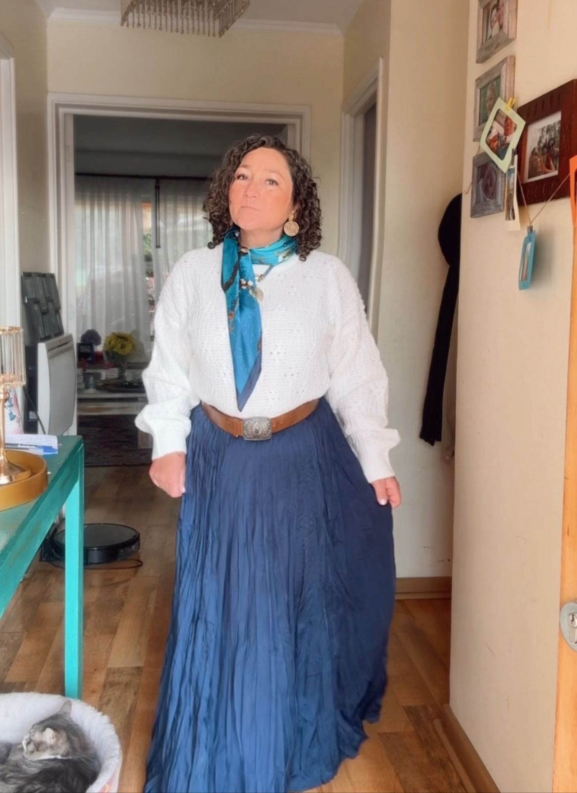 Falda Satinada