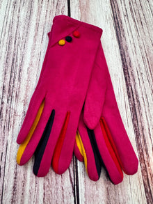 Guantes de gamuza elastizada