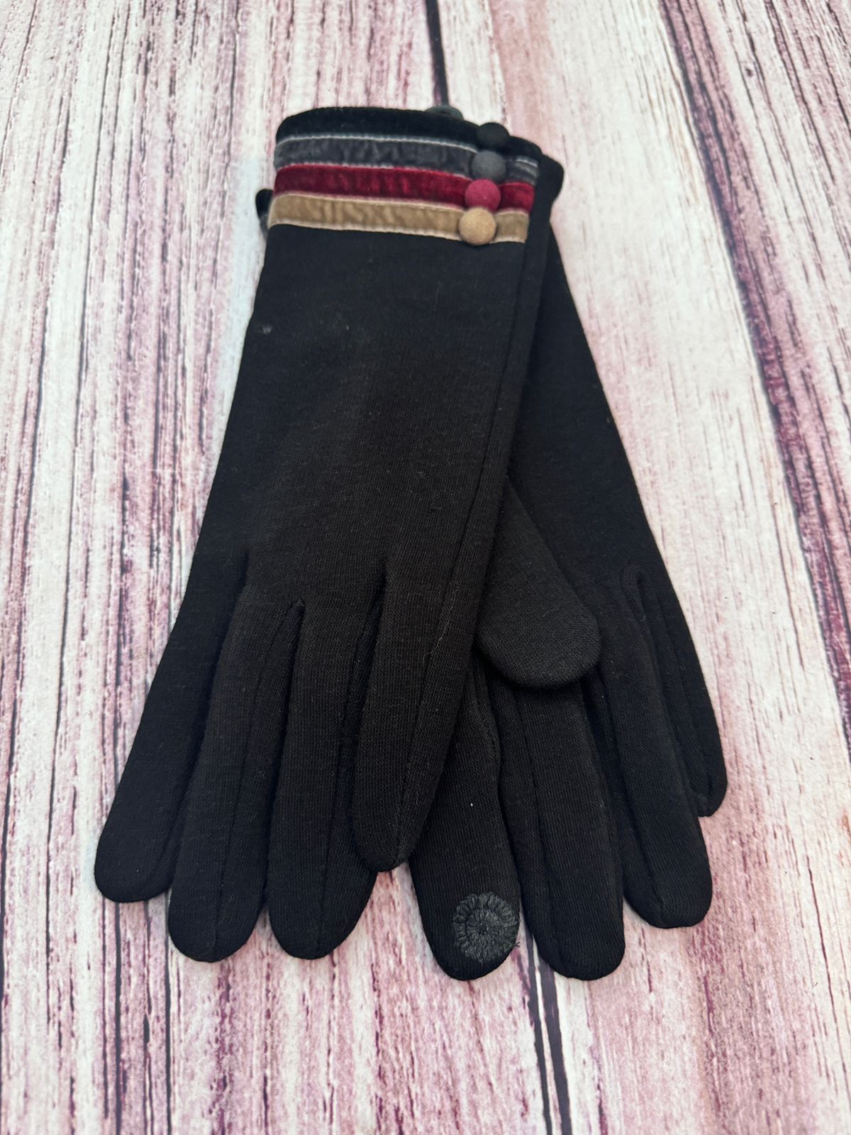 Guantes de gamuza elastizada