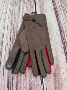 Guantes de gamuza elastizada