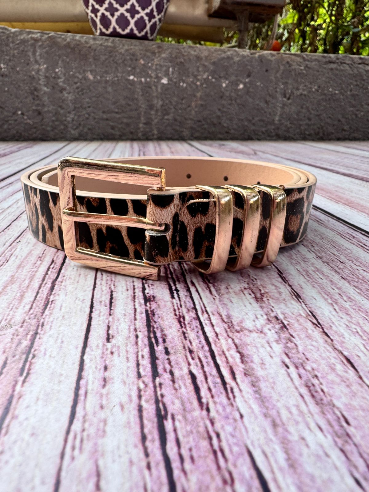 Cinturones animal print