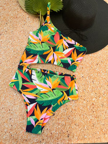 Trikini Buzios estampado flor del pajaro