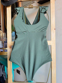 Traje de baño Margaret verde destellante