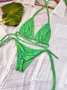Conjunto Iibiza cebra neon