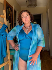 Kimono Marea Turquesa