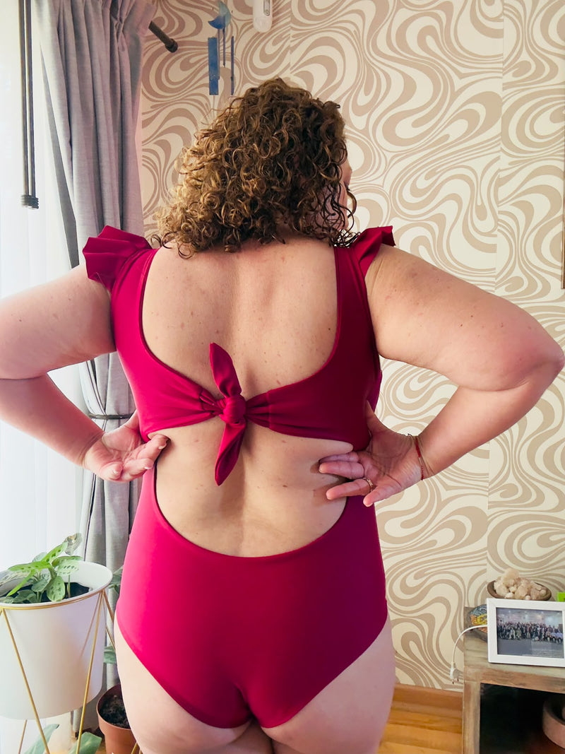 Traje de baño Floripa Burdeo